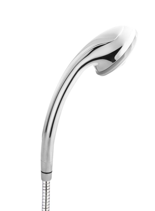 هيندوير دش تدليك يدوي موفر للمياه من هندوير F160007CP بخمسة تدفقات مع خرطوم مرن وخطاف حائط قابل للتعديل (كروم) - Image 5